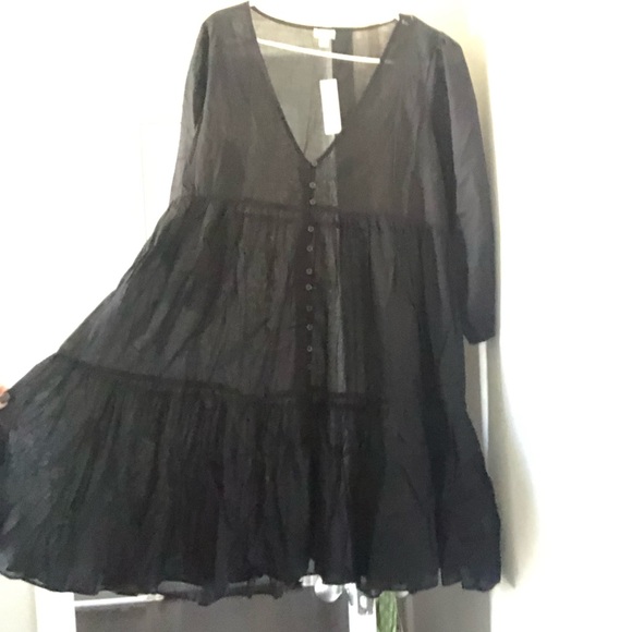 J. Crew Button Front Beach Dress - Small NWT - Picture 5 of 5